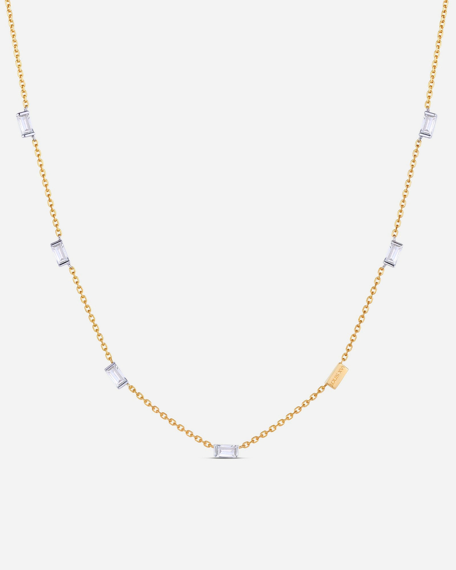 Bicolore Baguette Halskette - 8234000