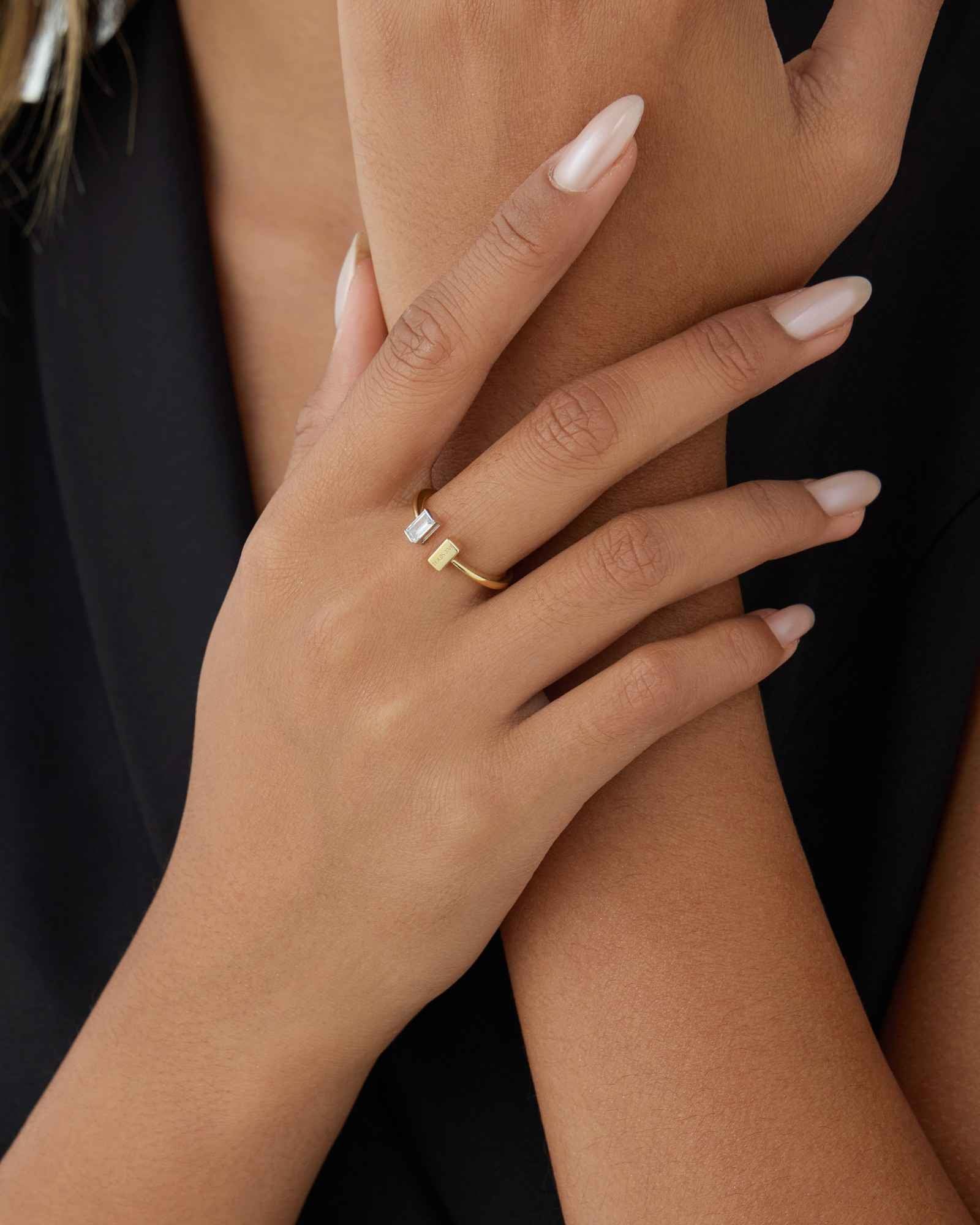 Bicolore Baguette Ringe - 8214000