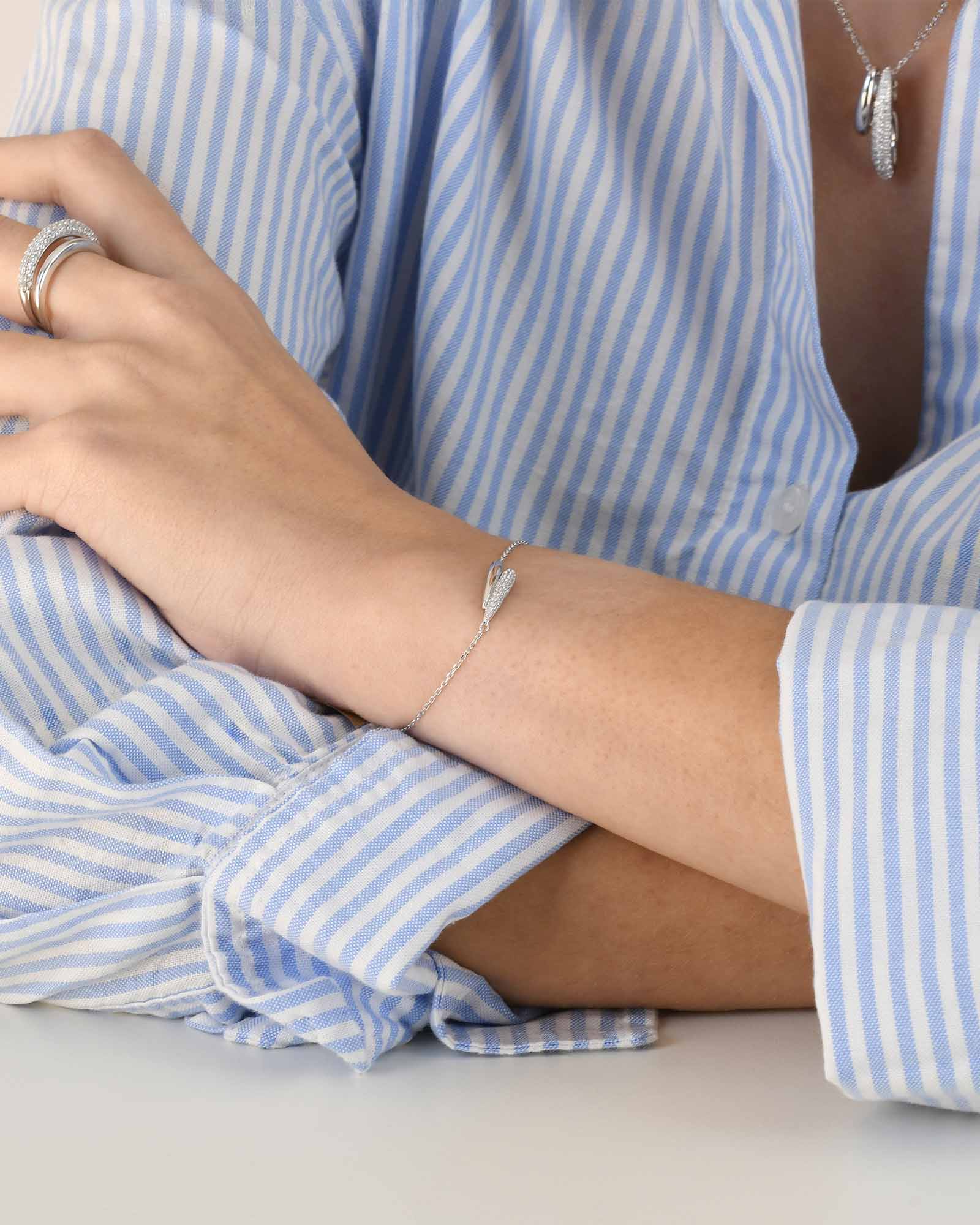 Gouttes Allongées Armband - 8222200