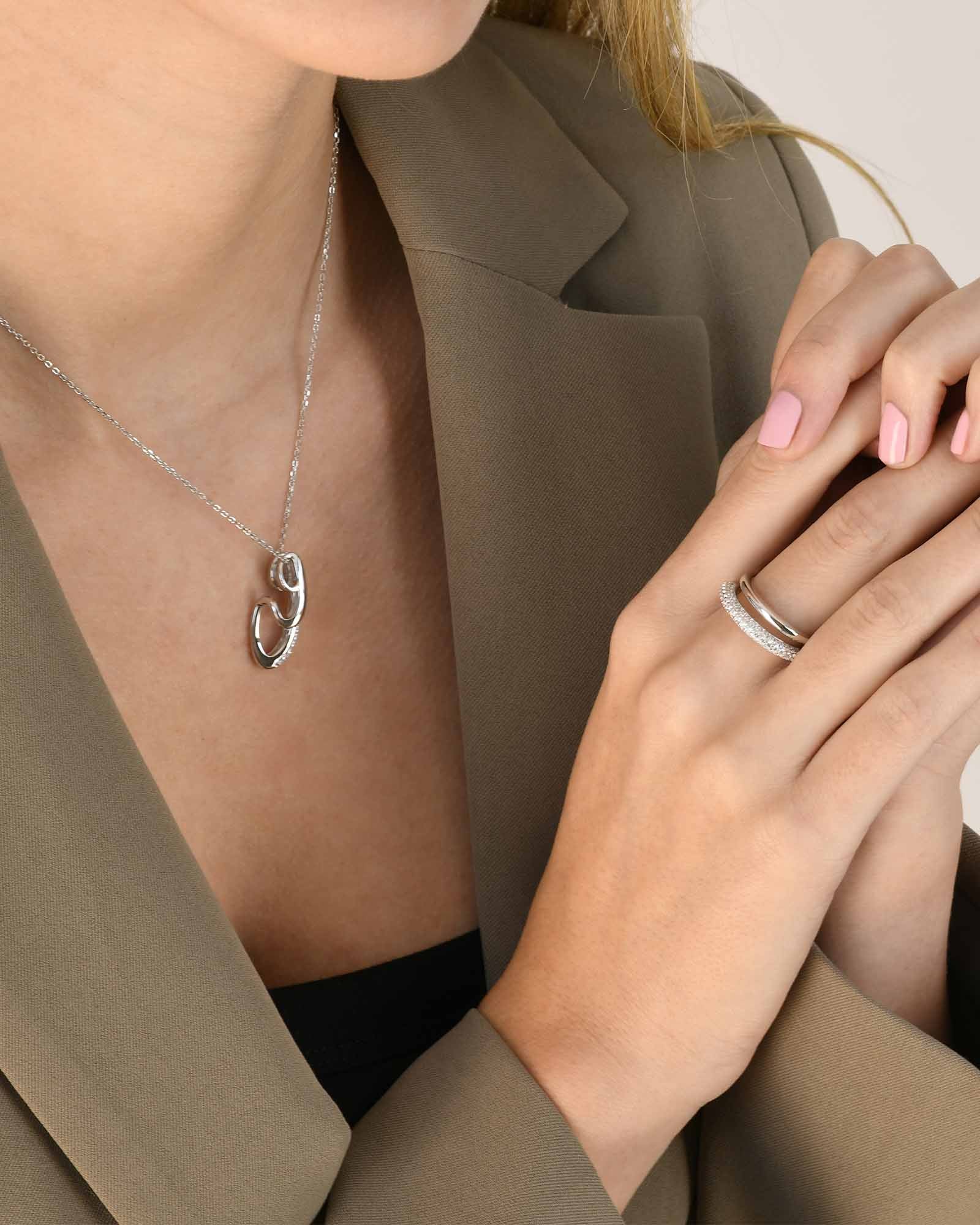 Gouttes Allongées Halskette - 8232100