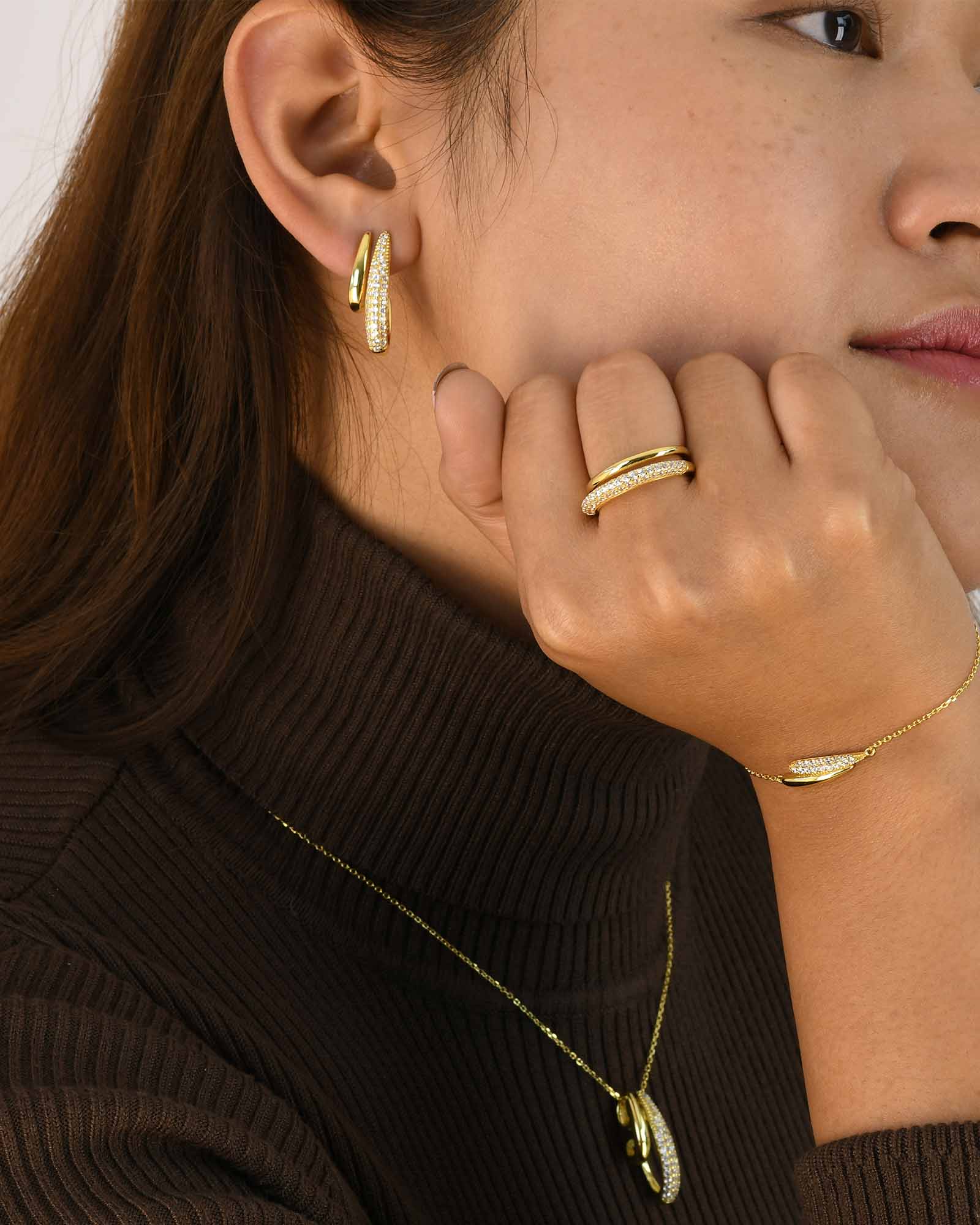 Gouttes Allongées Ohrring - 8240400