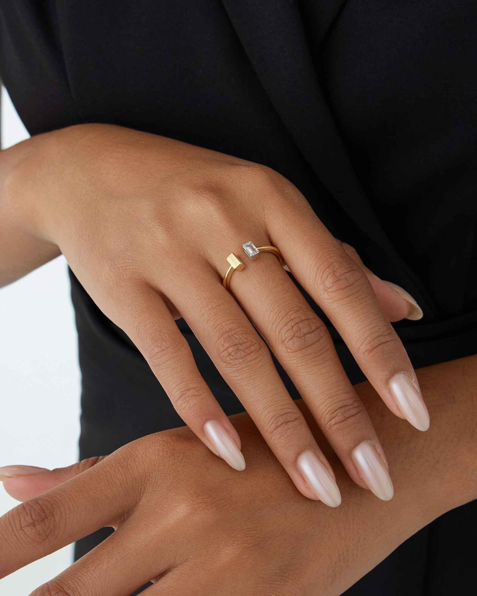 Bicolore Baguette Ringe - 8214000