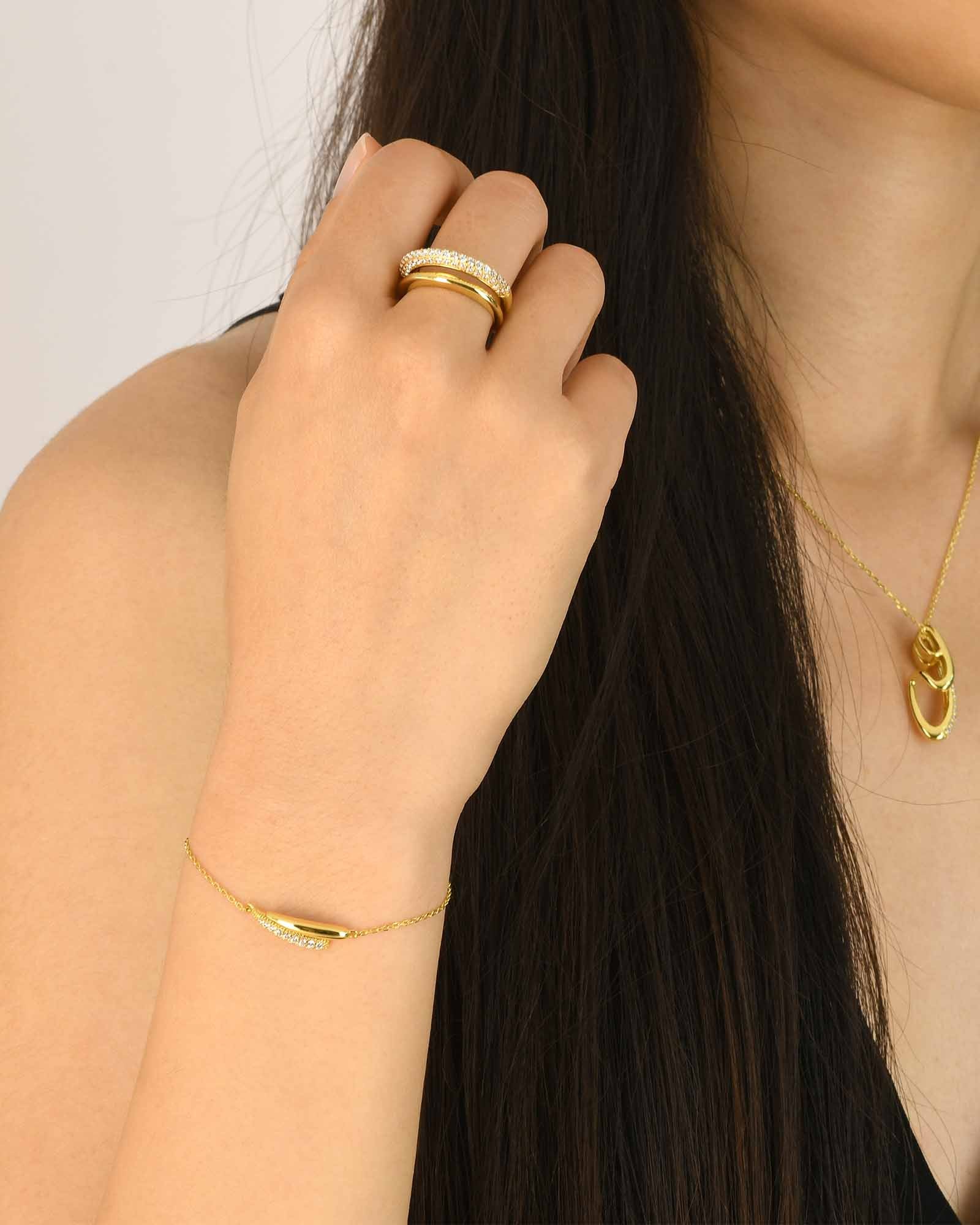 Gouttes Allongées Armband - 8220300