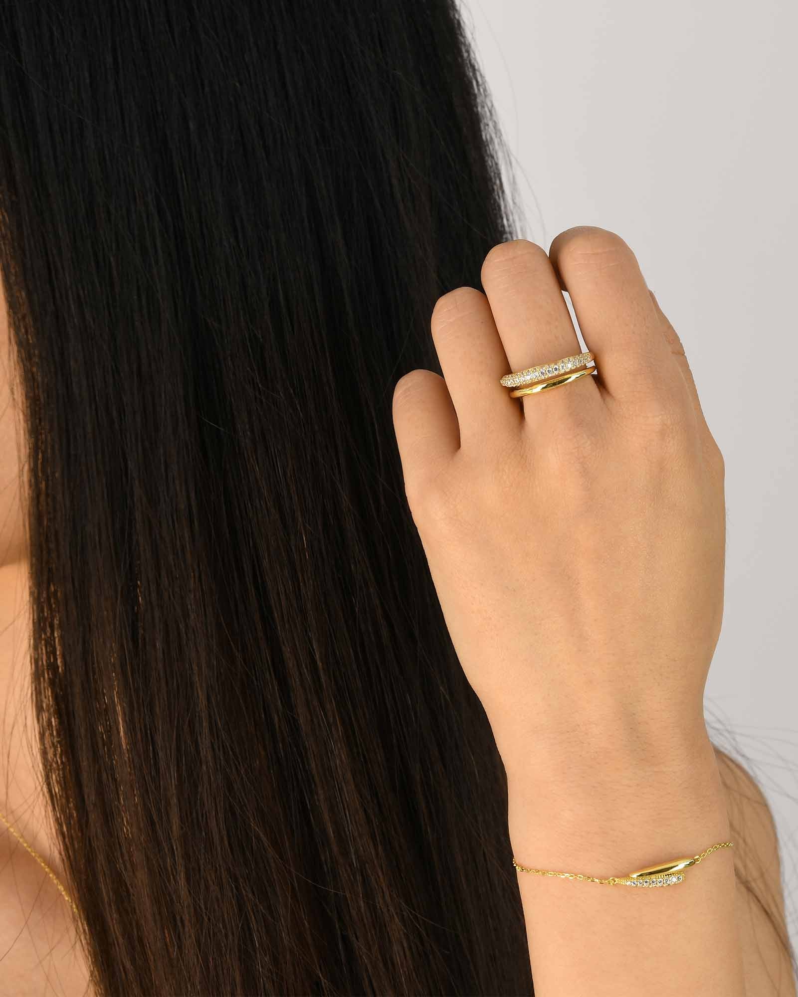 Gouttes Allongées Ringe - 8210300