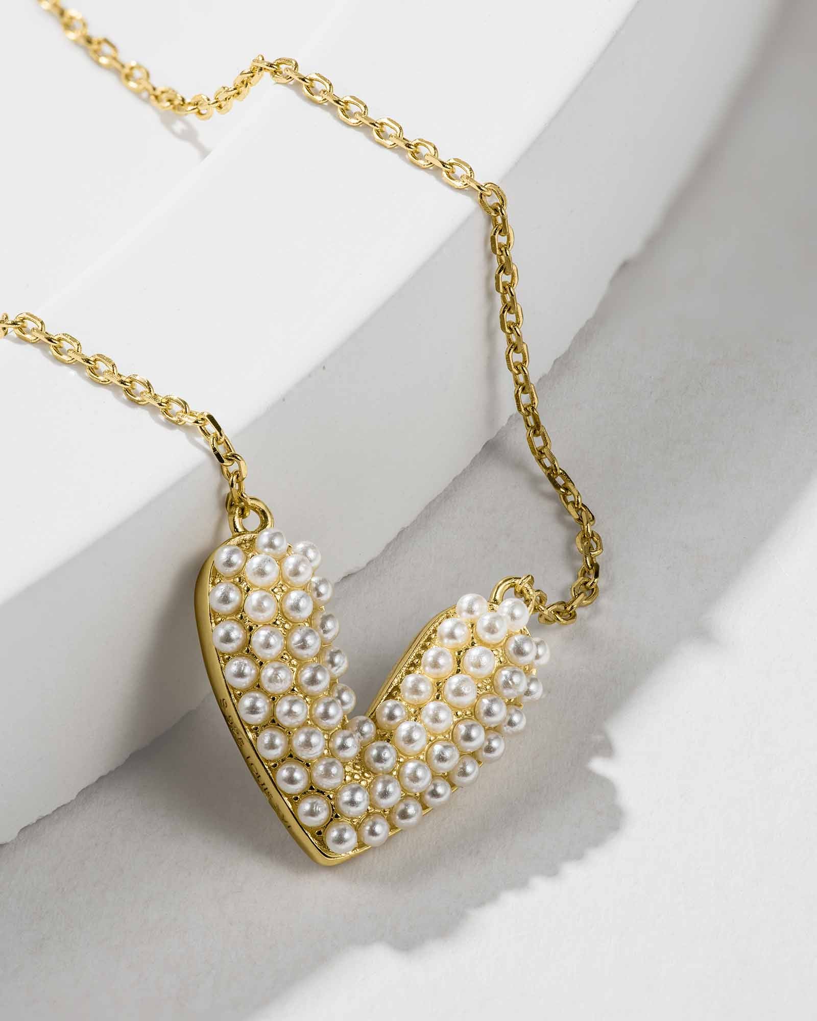 Hjerte Perle Halskæde - 8130000