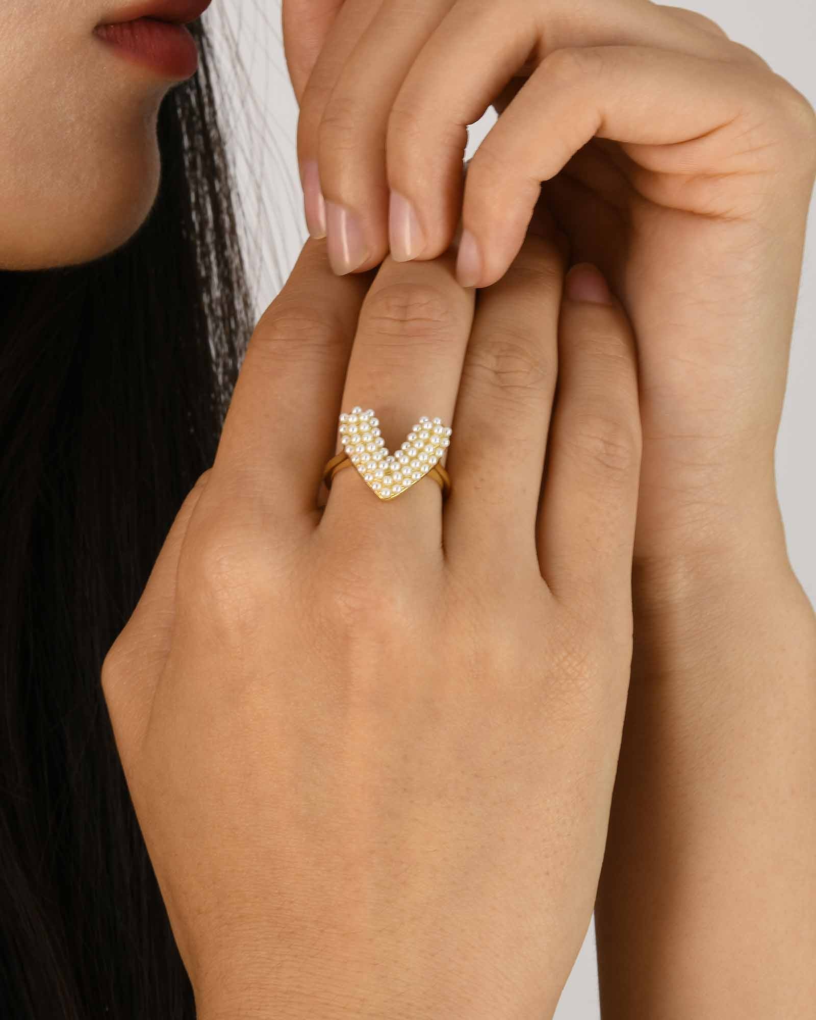 Herz Perle Ringe - 8110000