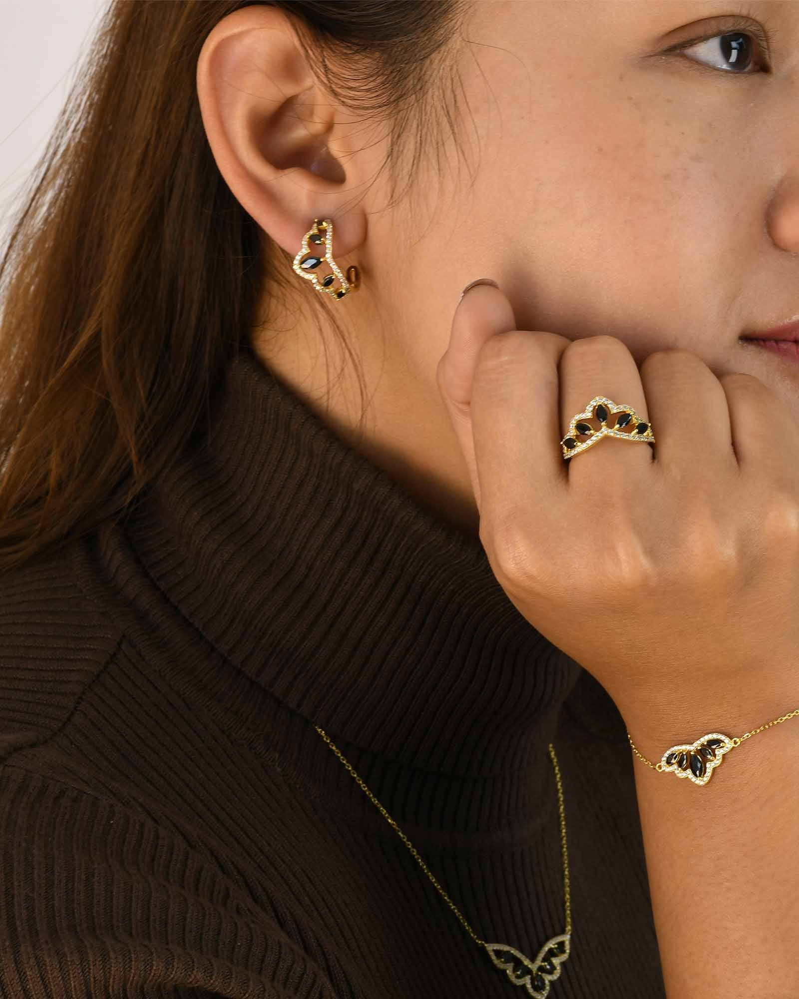 Noir Marquise Ohrringe - 8340300