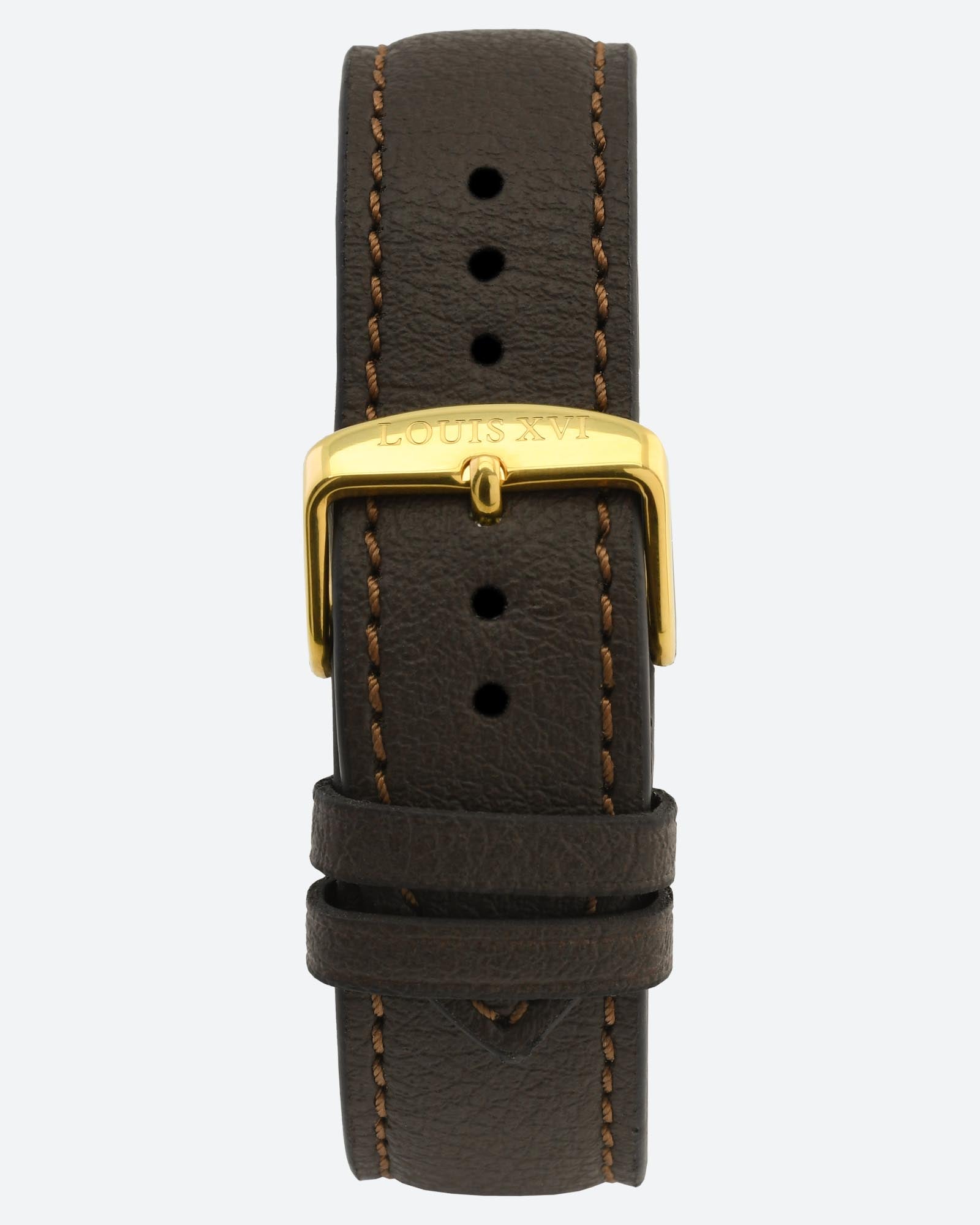 Äppelläderarmband - brunt/guld