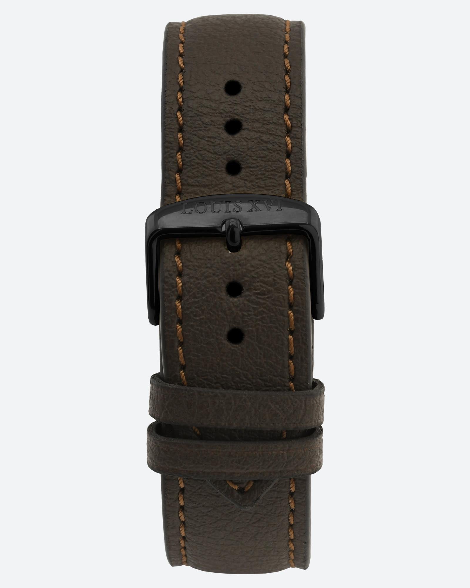 Äppelläderarmband - brunt/svart