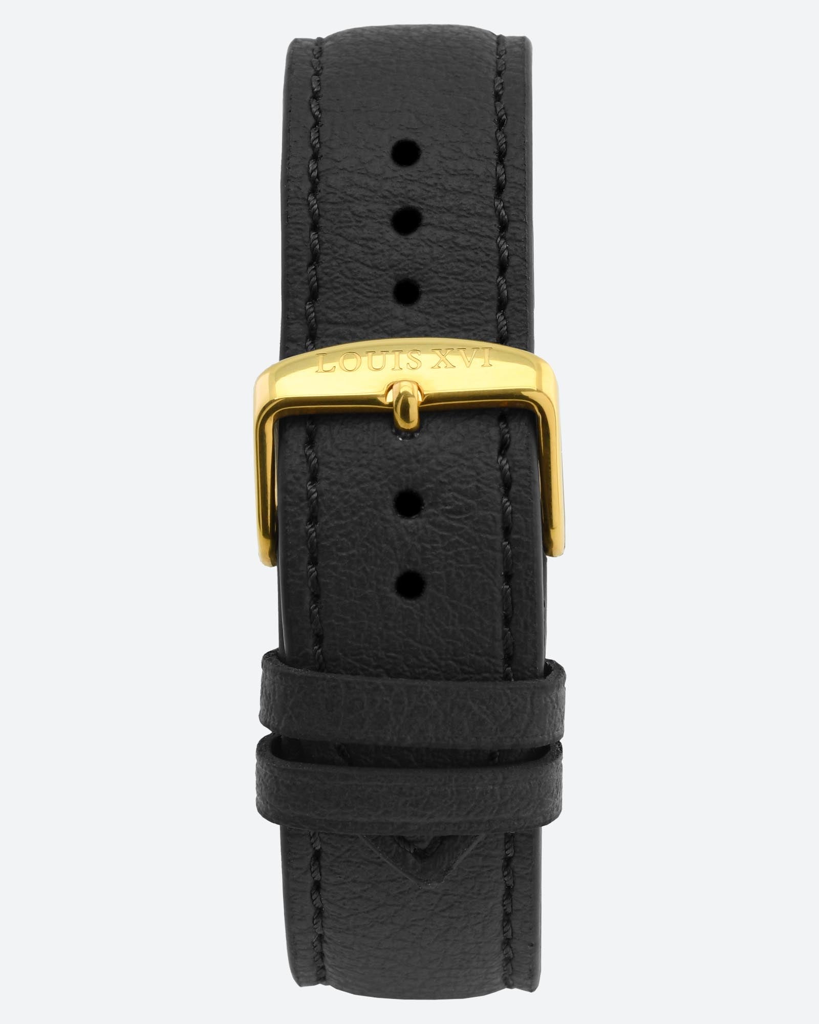 Äppelläderarmband - svart/guld