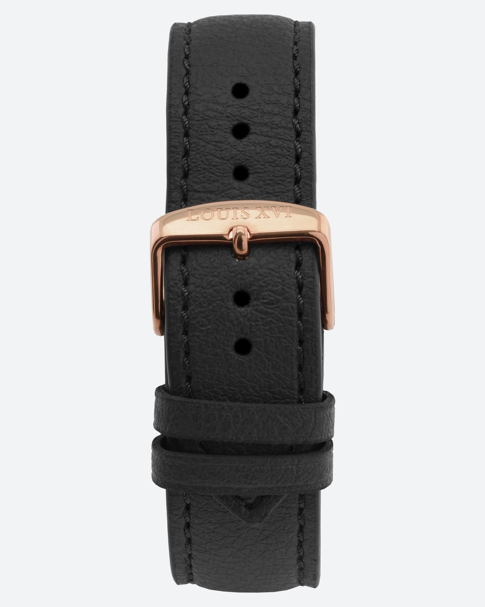 Äppelläderarmband - svart/roséguld